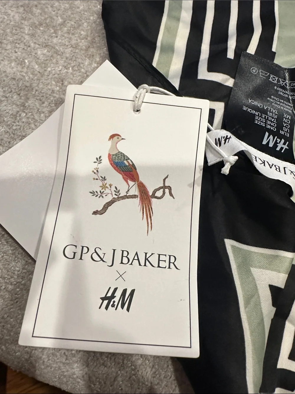 gp & j baker h&m square silk